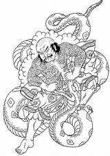 Tattoo Samurai Flash Coloring Meaningful Drawings Template Every sketch template