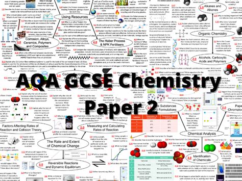paper  complete revision mindmaps aqa gcse chemistry higher tier