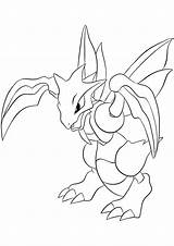 Pokemon Scyther Coloring Type Pages Generation Anime Bug Kids Flying sketch template