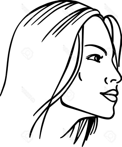 female face outline    clipartmag