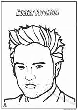 Coloring People Pages Famous Robert Pattinson Getdrawings Getcolorings Color sketch template