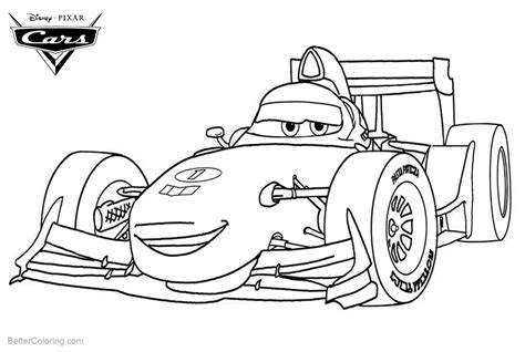 cars pixar coloring pages  sports car  printable coloring pages
