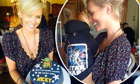nicky whelan s friends surprise her with stars wars themed