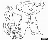 Caillou Gilbert Awakening Moment Coloring Pages sketch template
