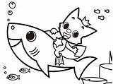 Shark Pinkfong Coloringonly Fargelegging Crianças L0 Onlinecoloringpages sketch template