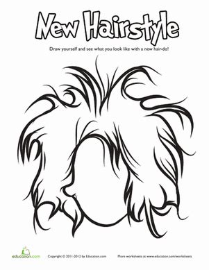 hair coloring pages educationcom coloring pages hair color hair