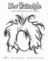 Hair Coloring Pages Curly Education Color Hairstyles Printable Kaynak Getcolorings Getdrawings sketch template