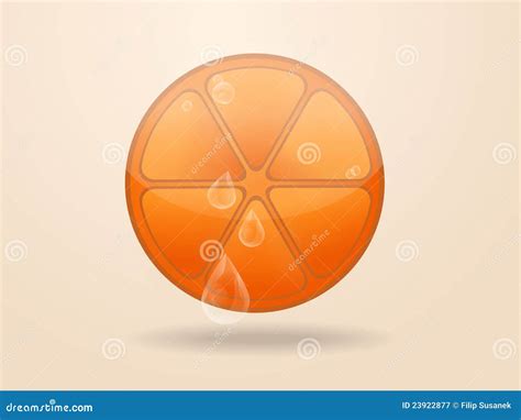 orange fruit icon stock vector illustration  tasty