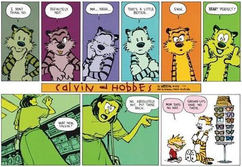 calvin and hobbes grown ups have no taste calvin and