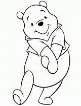 Coloring Pooh Winnie Pages Printable Bear Print Disney Cute Cartoon Kids Para Templates Drawings Dibujos Dibujar Animados Tattoo Visitar Books sketch template