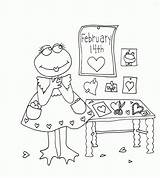 Digi Stamps Silly Valentine Choose Board Froggie sketch template