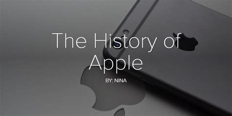 history  apple