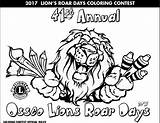 Contest Coloring Lions Roar Underway sketch template