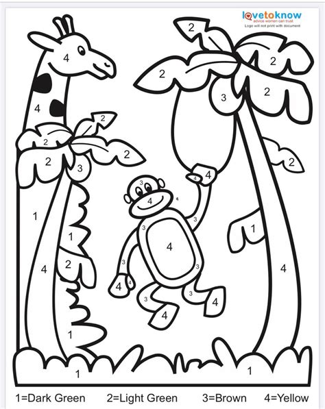 jungle coloring pages preschool coloring pages