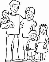 Family Coloring Pages Printable People sketch template