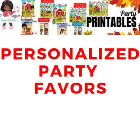 custom party package party package digital party pack etsy