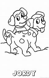 Jordy Naam Hond Kleurplaten sketch template