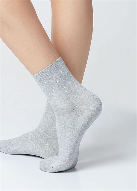 Calzino Corto Fantasia Applicato Socks Women Ankle