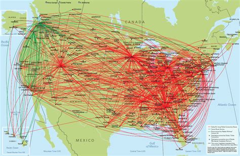 delta air lines route map usa  canada