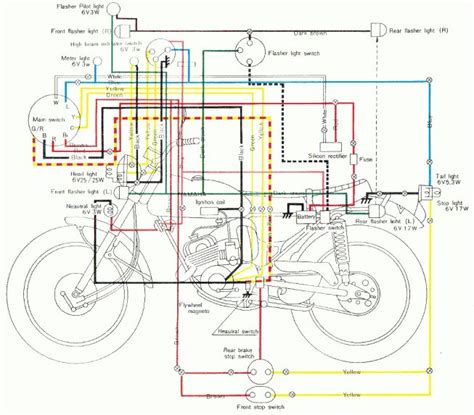 yamaha enduro wiring diagram  wheeler world tech  yamaha wiring diagrams yamaha dt ab