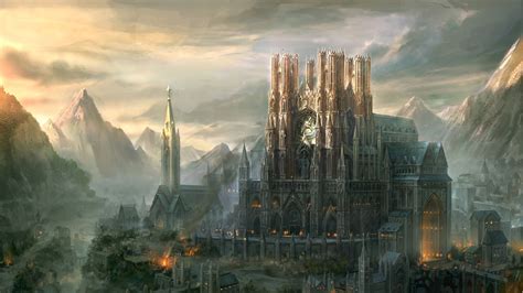 fantasy cathedral artwork na   borrow