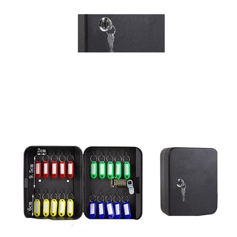 black key multi keys safe storage box combinationkey lock spare