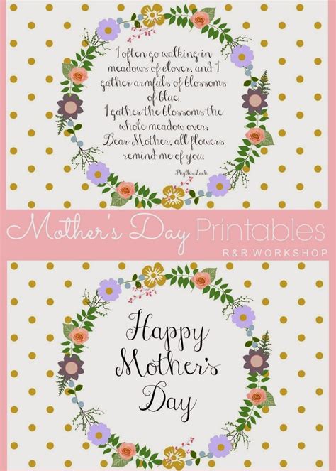 handprint mothers day poem printable glued   crafts