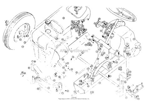 toro   suburban tractor  parts diagram  parts list front