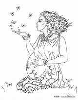 Pages Pregnant Coloring Mom Getcolorings Colouring sketch template