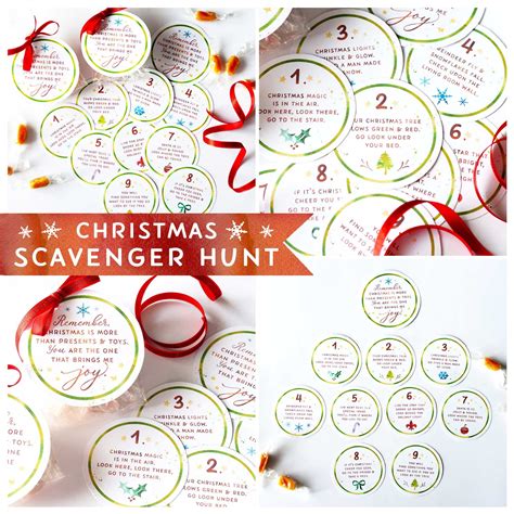 christmas scavenger hunt printable game ministering printables