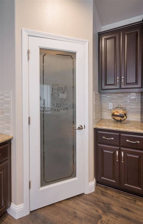 Frosted Glass Pantry Door In Kitchen Design By Kathleen Jennison Design