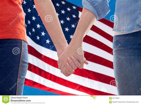 close up of lesbian couple holding hands stock image image of