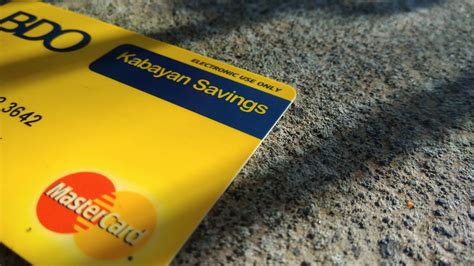 opening  bdo kabayan savings account