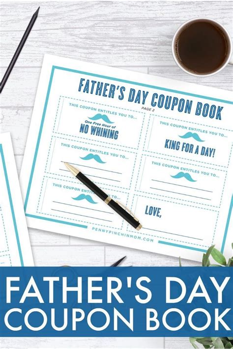 printable fathers day coupon book printable coupon book coupon book