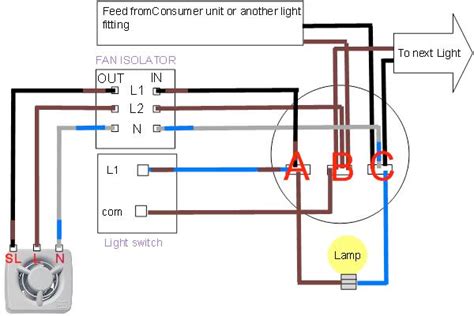 bathroom light extractor fan wiring diagram  bathroom