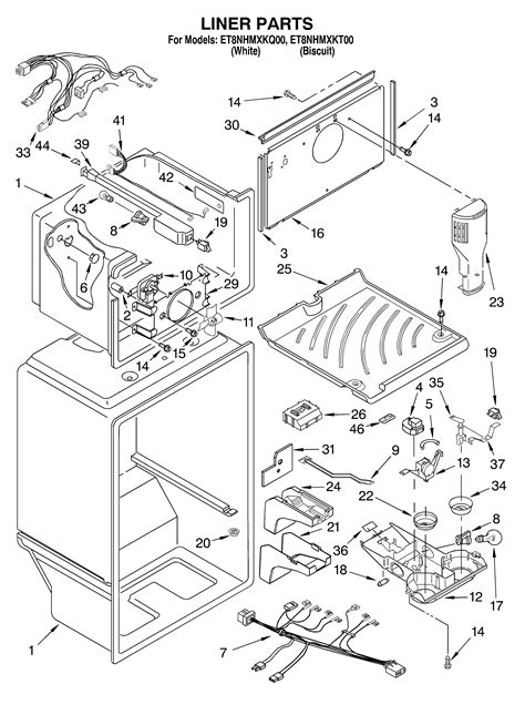 whirlpool parts whirlpool refrigerator ice maker parts diagram