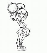 Coloring Pages Cheerleading sketch template