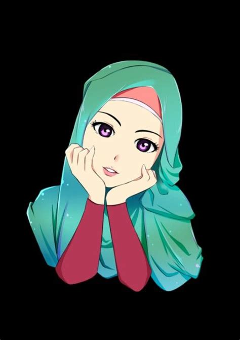 Green Hijab ศิลปะอิสลาม ภาพวาด ฮิญาบ