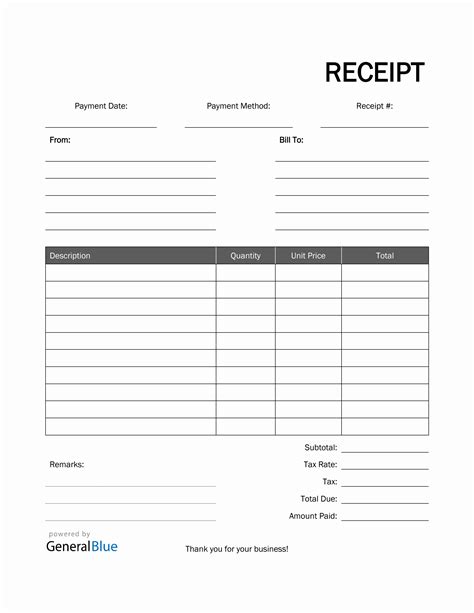 contoh resit kosong   contoh resit ideas invoice template business planner printable