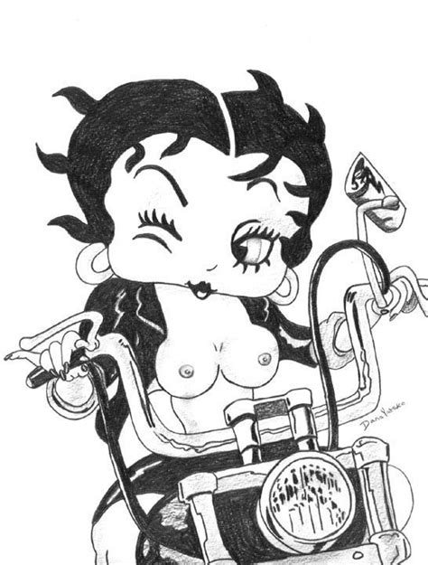 Betty Boop Topless Motorcycle Ride Betty Boop Rules 34