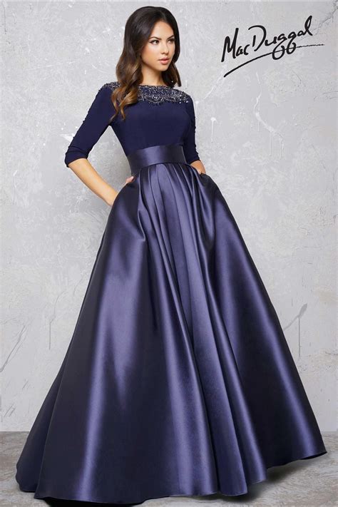 midnight blue couture dress  sleeves evening gowns  sleeves long sleeve evening gowns