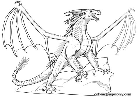 wings  fire coloring pages