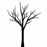Tree Dead Drawing Simple Clip Clipart Cartoon Designs sketch template