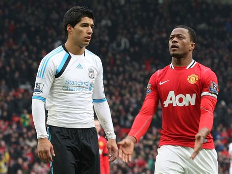 liverpool striker luis suarez risks reopening patrice evra racism row  claiming allegations