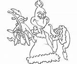 Grinch Christmas Coloring Pages Stole Az Party Choose Board Adult sketch template