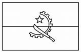 Bendera Mewarnai Negara Angola Sketsa Moslem sketch template