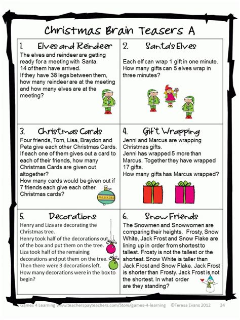 image result  printable christmas riddles  adults christmas