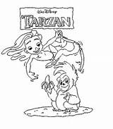 Tarzan Terk Gorilla Ausmalbild Supercoloring Colorear Zum Kategorien sketch template