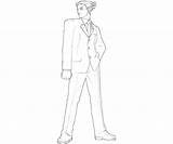 Ace Attorney Phoenix Coloring Wright Justice Apollo Pages Speaker Another sketch template