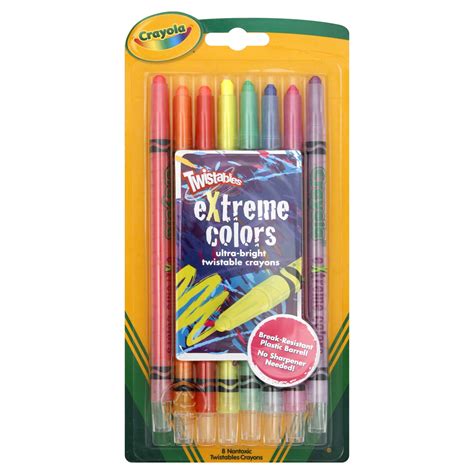 crayola twistables crayons twistable extreme colors  crayons